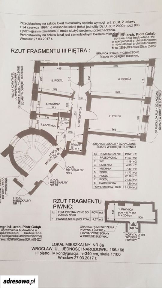 Mieszkanie 3-pokojowe Wrocław Ołbin, ul. Jedności Narodowej. Zdjęcie 12