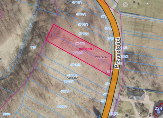 Działka rolna Poręba Krawce, ul. Przyszłości. Zdjęcie 1