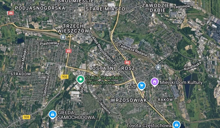 Nieruchomość komercyjna Częstochowa Ostatni Grosz, ul. Równoległa