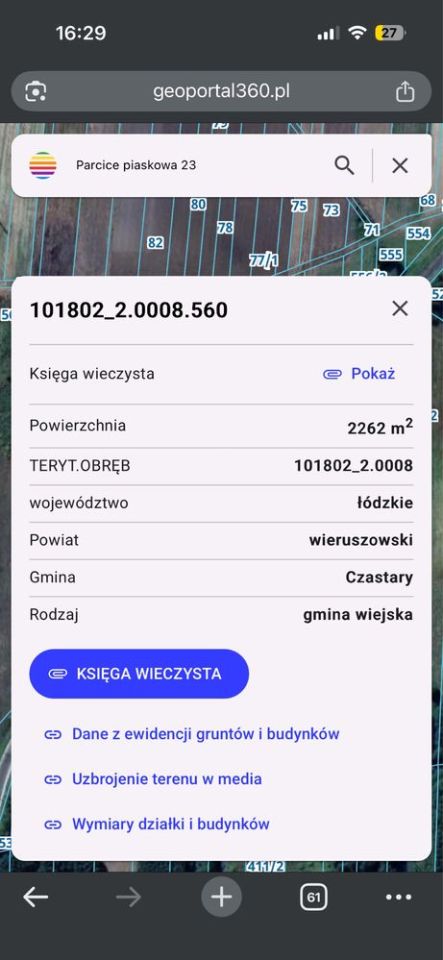 Działka rolna Parcice. Zdjęcie 2