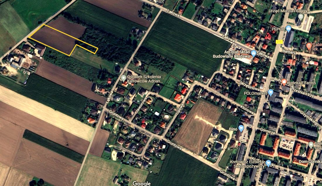 Działka budowlana Kłodawa