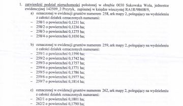 Działka budowlana Sukowska Wola