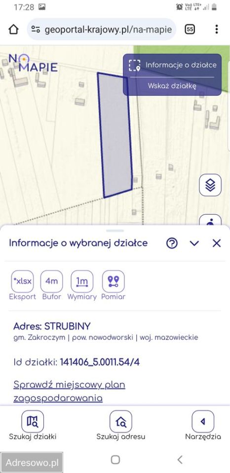 Działka siedliskowa Strubiny. Zdjęcie 2