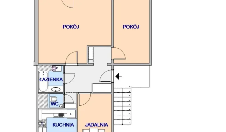 Mieszkanie 3-pokojowe Mielec Borek, ul. Mariana Pisarka