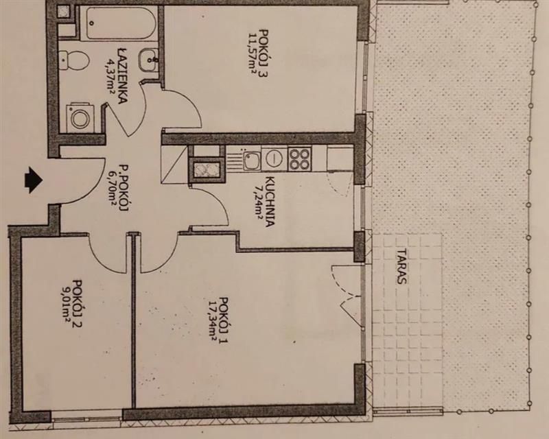 Mieszkanie 3-pokojowe Wrocław Lipa Piotrowska. Zdjęcie 13