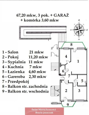 Mieszkanie 3-pokojowe Wrocław Kuźniki, ul. Pucka. Zdjęcie 10