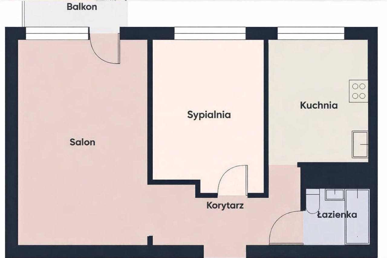 Mieszkanie 2-pokojowe Zielona Góra Przyjaźń, ul. Francuska. Zdjęcie 22