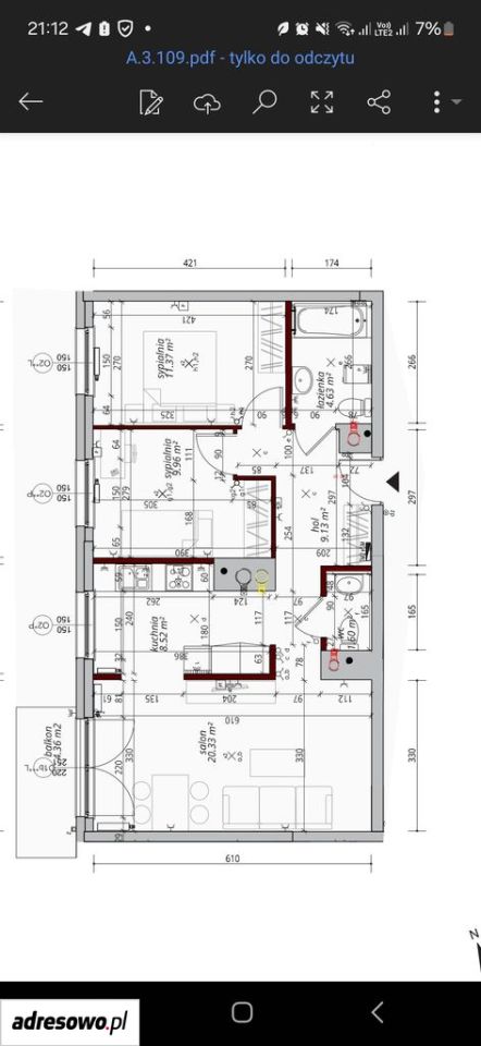 Mieszkanie 3-pokojowe Warszawa Mokotów, ul. Cybernetyki. Zdjęcie 14