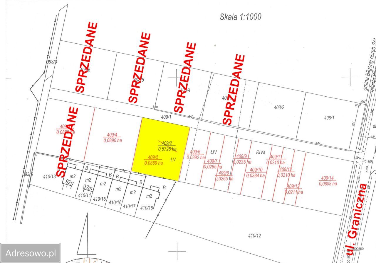 Działka budowlana Biłgoraj, ul. Graniczna