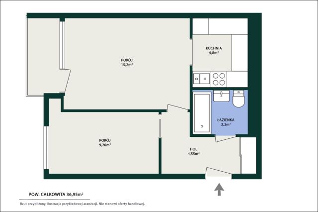 Mieszkanie 2-pokojowe Warszawa Bielany, ul. Antoniego Magiera. Zdjęcie 25