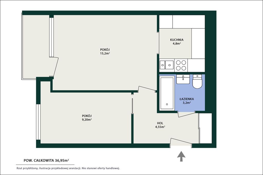 Mieszkanie 2-pokojowe Warszawa Bielany, ul. Antoniego Magiera. Zdjęcie 25