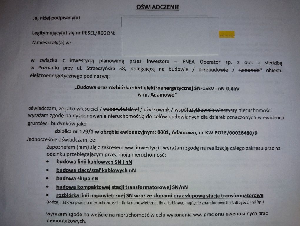 Działka budowlana Adamowo. Zdjęcie 7