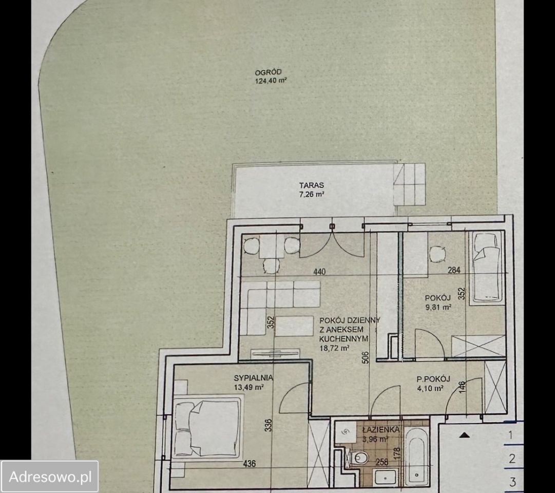 Mieszkanie 3-pokojowe Wrocław Maślice, ul. Michała Wołodyjowskiego. Zdjęcie 18