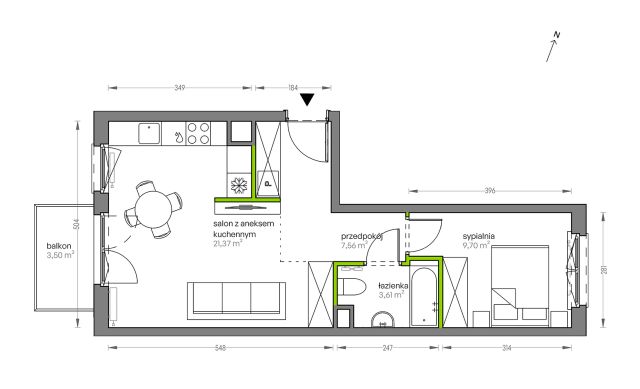 Mieszkanie 2-pokojowe Kraków Płaszów, ul. Myśliwska. Zdjęcie 25