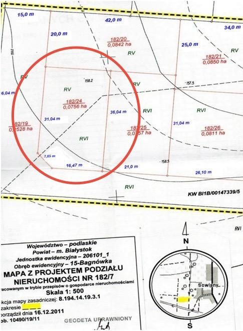 Działka budowlana Białystok Bagnówka, ul. Afrodyty