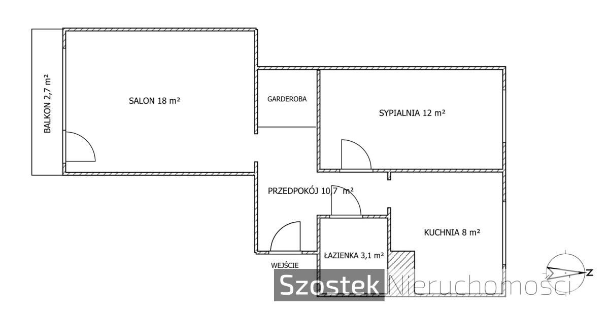Mieszkanie 2-pokojowe Częstochowa Północ, ul. Iwaszkiewicza. Zdjęcie 15