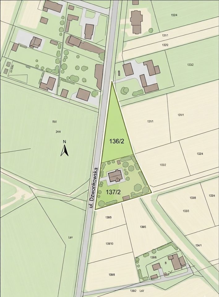 Działka budowlana Sławica, ul. Dzwonowska. Zdjęcie 2