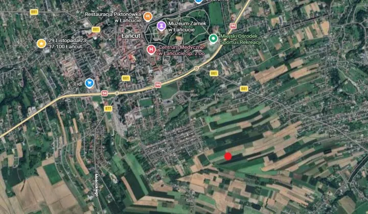 Działka inwestycyjna Łańcut, ul. Potockich