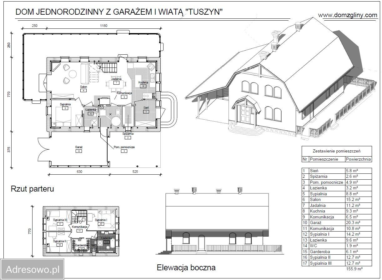 dom wolnostojący, 5 pokoi Tuszyn, ul. Antonówka. Zdjęcie 15
