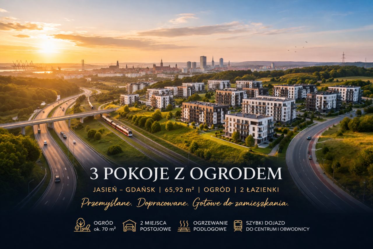 Mieszkanie 3-pokojowe Gdańsk Jasień, ul. Tadeusza Jasińskiego. Zdjęcie 14