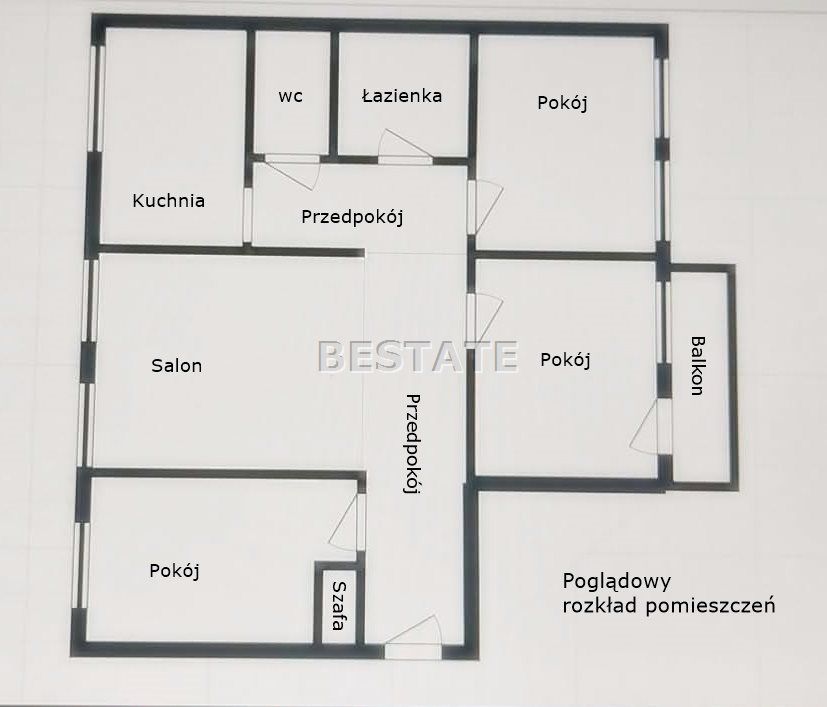 Mieszkanie 4-pokojowe Łódź Teofilów. Zdjęcie 14