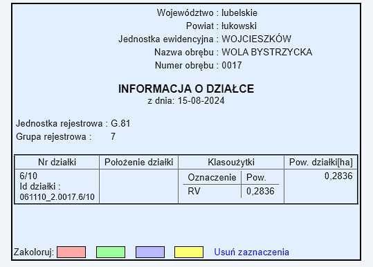 Działka rolno-budowlana Wola Bystrzycka. Zdjęcie 5