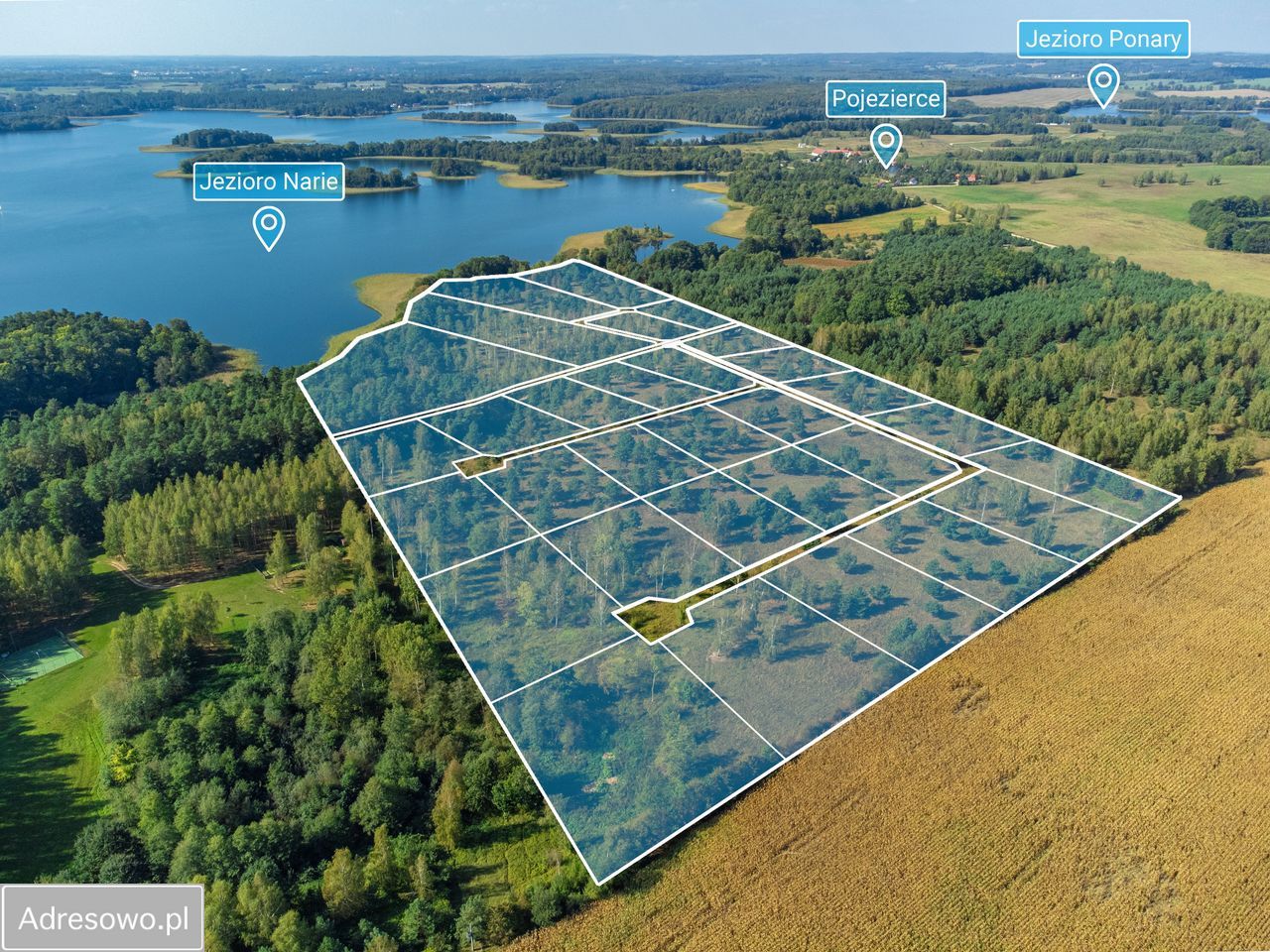 Działka budowlana Pojezierce