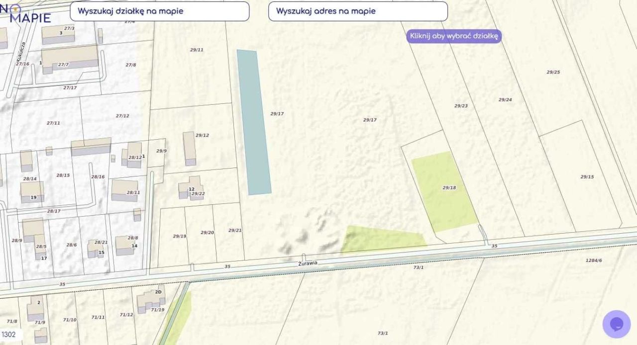 Działka budowlana Słubice, ul. Żurawia