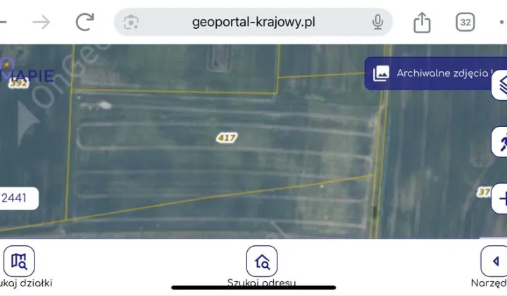 Działka rolna Ostrowite