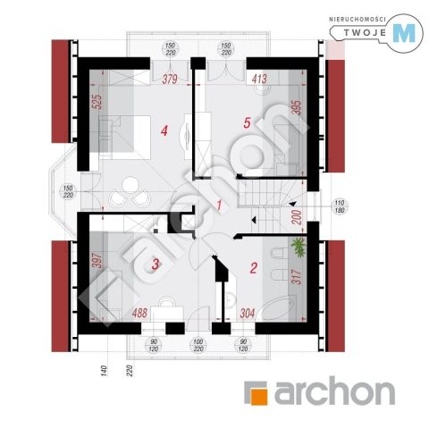 dom wolnostojący, 5 pokoi Zakrzów. Zdjęcie 26