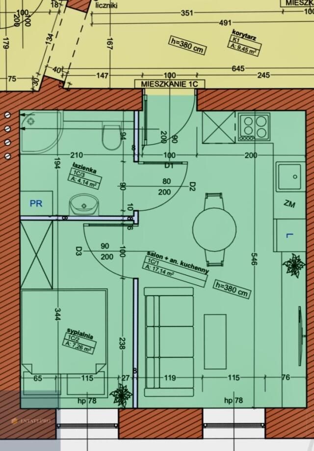 Mieszkanie 1-pokojowe Katowice Śródmieście, ul. Warszawska. Zdjęcie 12