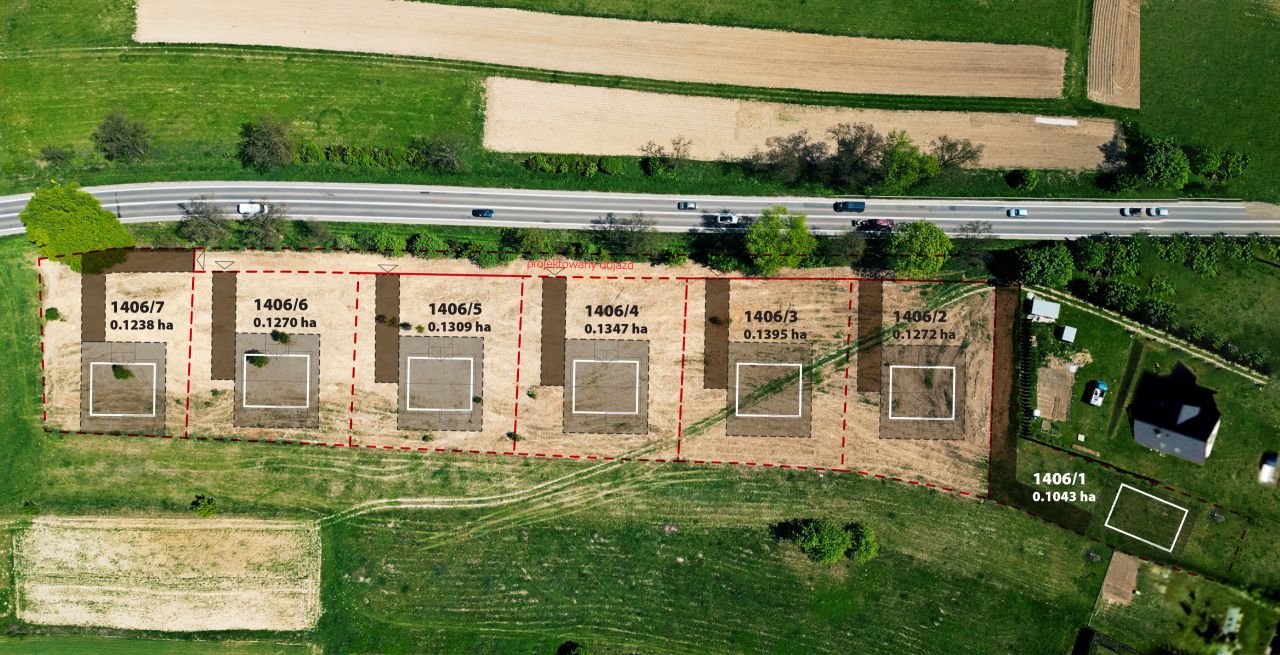 Działka budowlana Pakoszówka. Zdjęcie 3