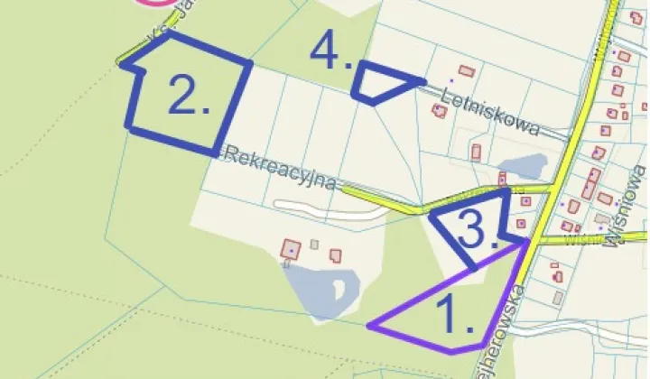 Działka leśna Nowy Dwór Wejherowski, ul. Letniskowa