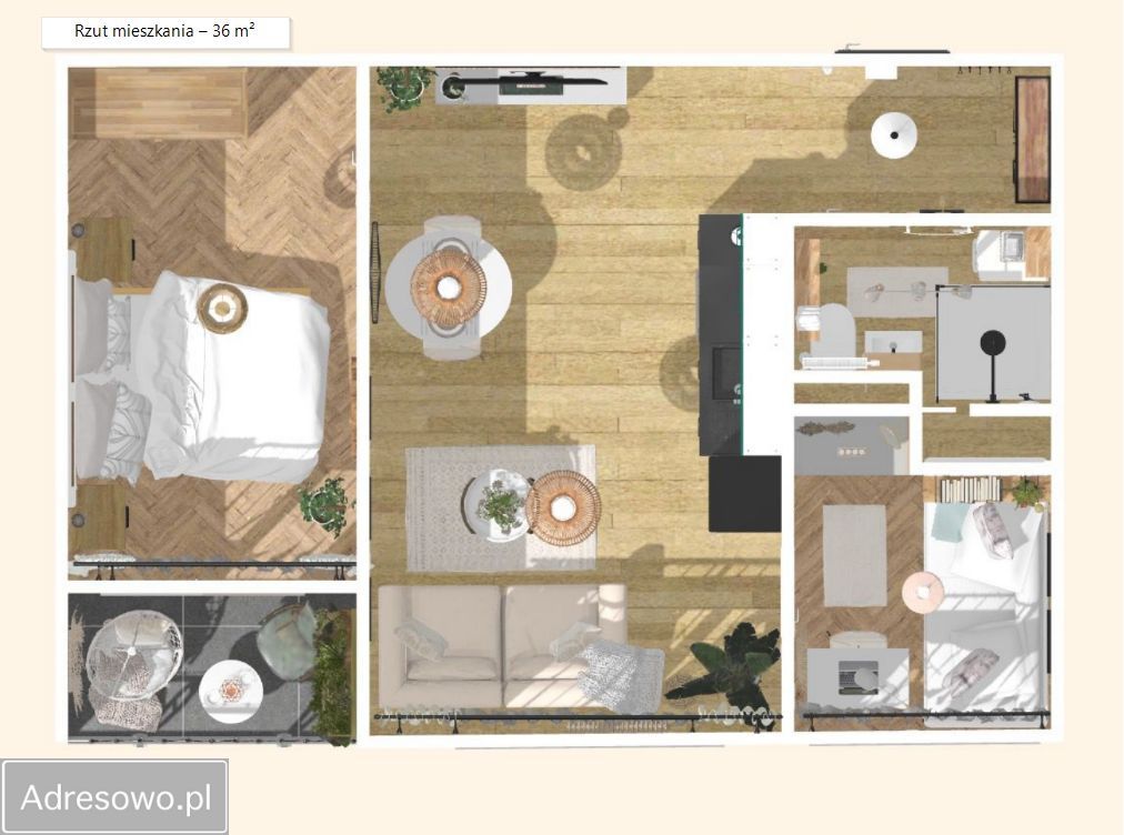 Mieszkanie 3-pokojowe Wrocław Psie Pole. Zdjęcie 13