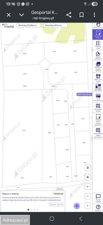 Działka budowlana Goraj. Zdjęcie 1