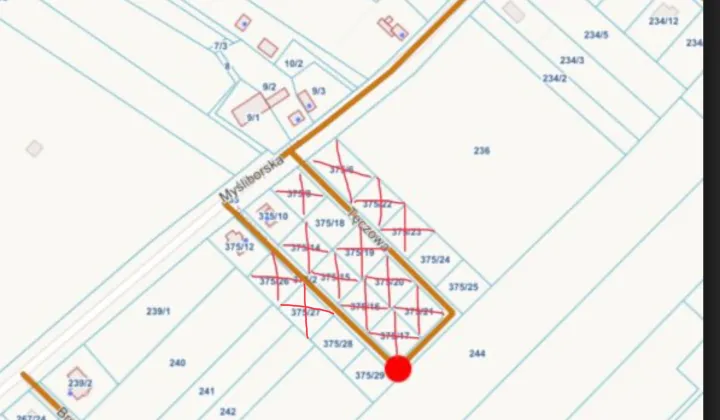 Działka budowlana Moczkowo, ul. Tęczowa