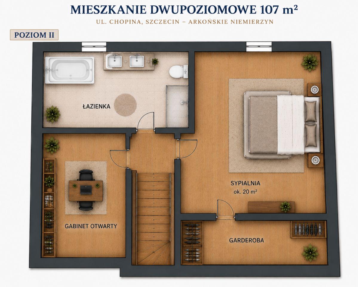 Mieszkanie 4-pokojowe Szczecin Niemierzyn, ul. Fryderyka Chopina. Zdjęcie 8