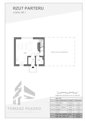 bliźniak, 4 pokoje Miszewko, ul. Admirała Andrzeja Karwety. Zdjęcie 9