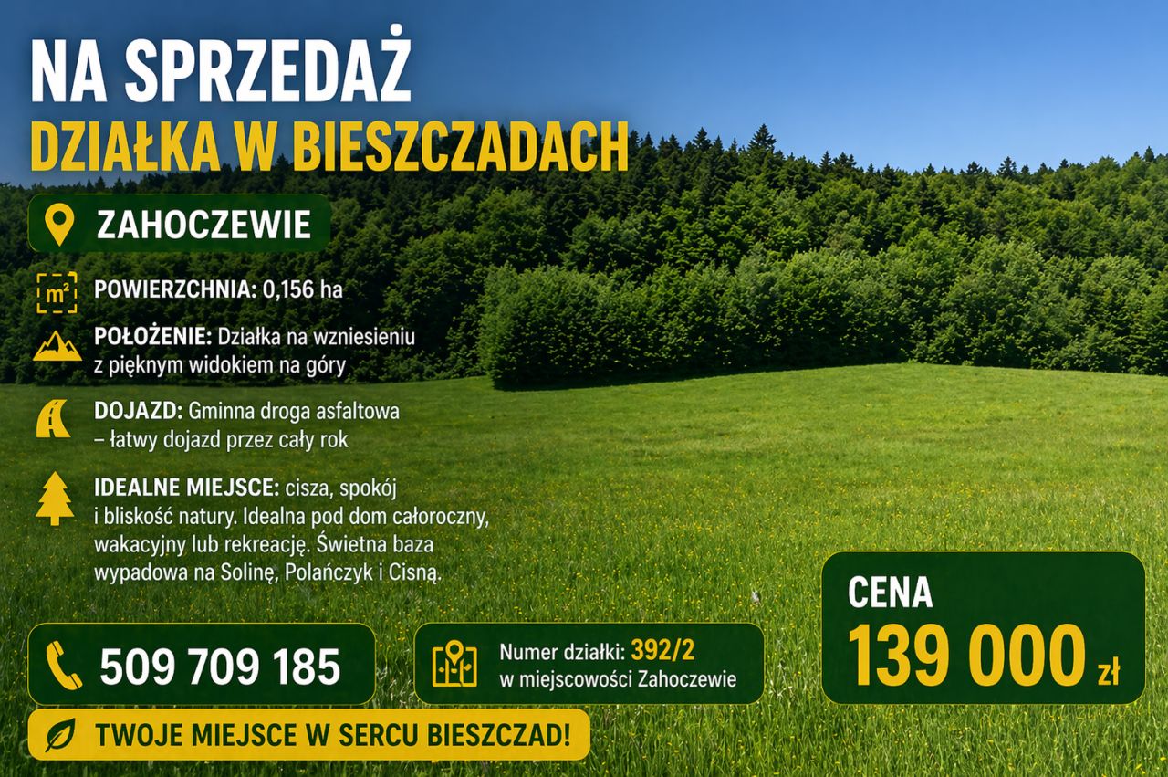 Działka budowlana Zahoczewie. Zdjęcie 1