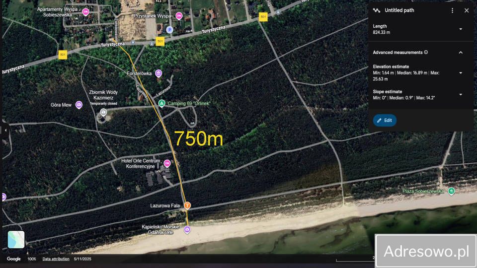 Działka budowlana Gdańsk Sobieszewo, ul. Turystyczna. Zdjęcie 3