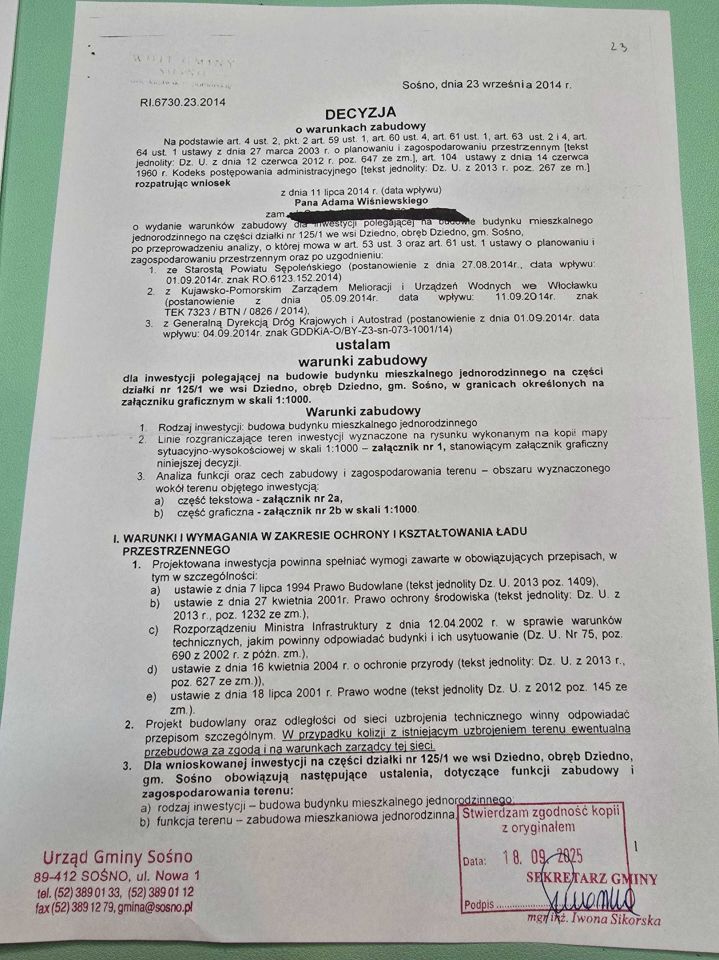 Działka rolno-budowlana Dziedno. Zdjęcie 3