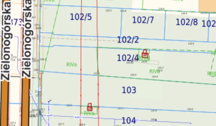 Działka budowlana Lubin, ul. Zielonogórska