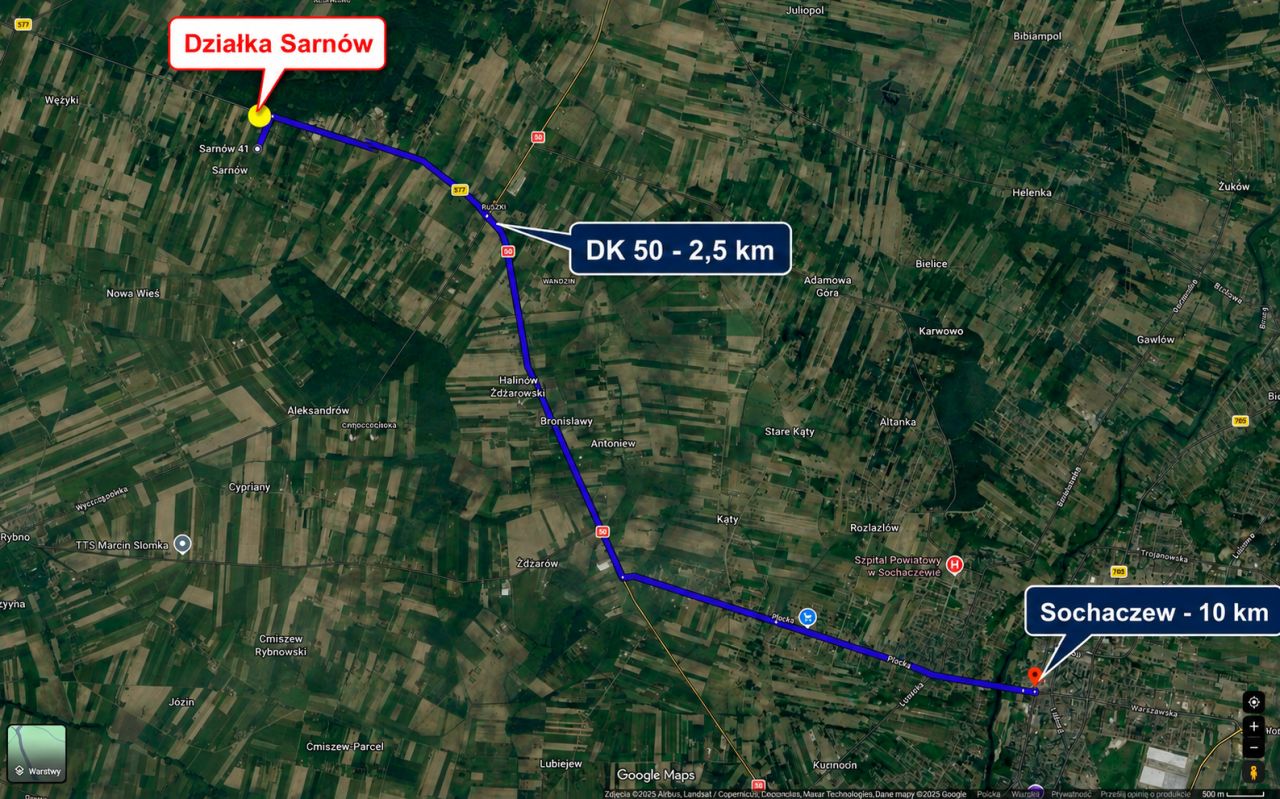 Działka rolno-budowlana Sarnów. Zdjęcie 2