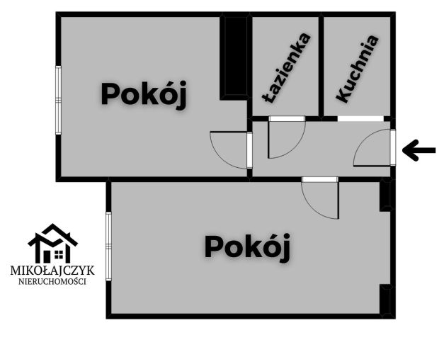 Mieszkanie 2-pokojowe Bartoszyce, ul. kard. Wyszyńskiego. Zdjęcie 9