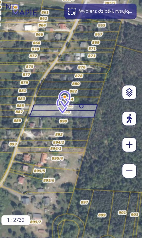 Działka budowlana Stary Grzybów. Zdjęcie 1