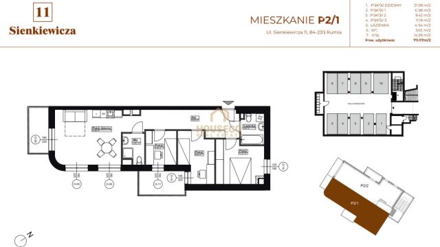 Mieszkanie 3-pokojowe Rumia Centrum, ul. Sienkiewicza. Zdjęcie 4