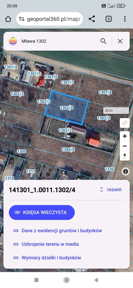 Działka budowlana Mława, ul. Piaskowa