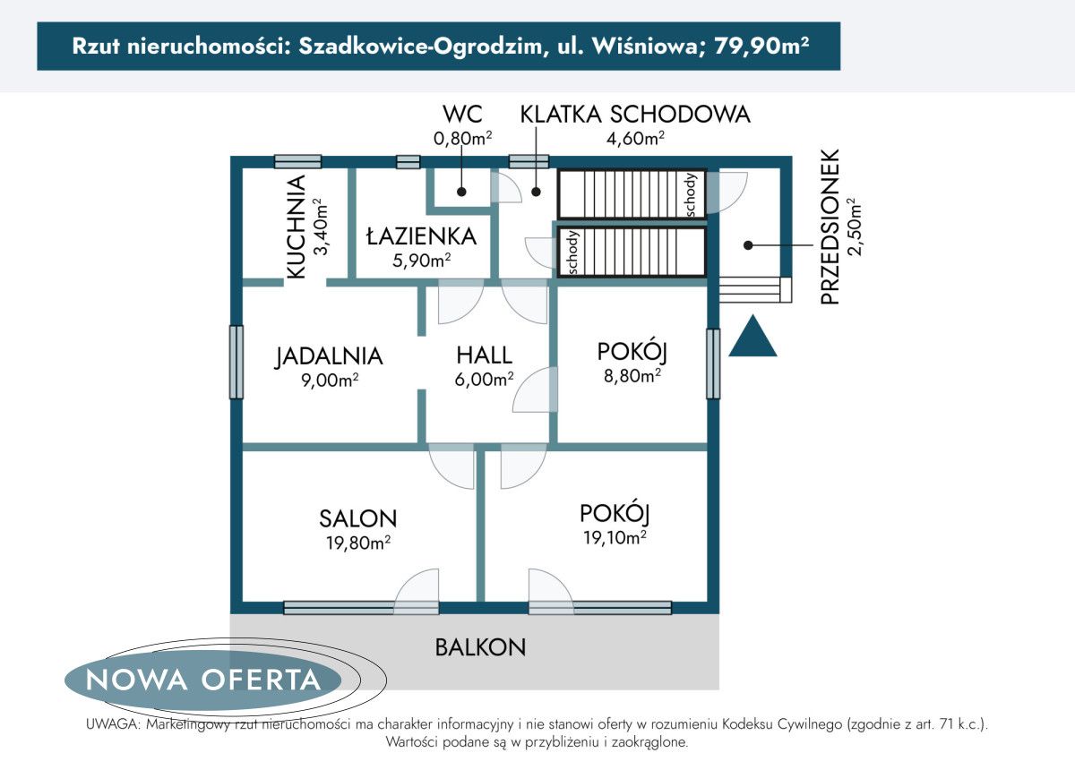 dom wolnostojący, 3 pokoje Szadkowice-Ogrodzim, ul. Wiśniowa. Zdjęcie 18