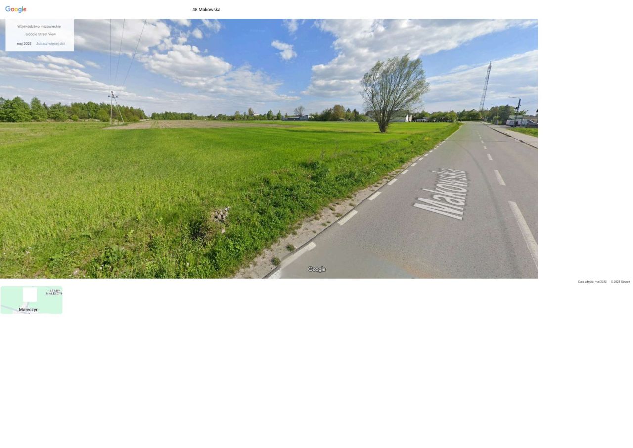 Działka rolno-budowlana Małęczyn Stary Małęczyn, ul. Makowska. Zdjęcie 4