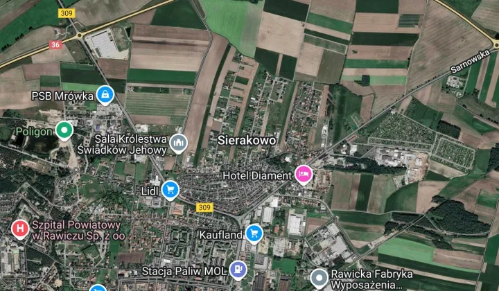 Działka budowlana Sierakowo